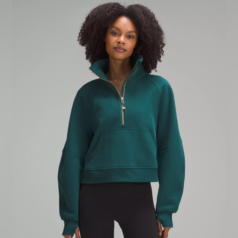 Lululemon xs/s storm teal funnel neck scuba